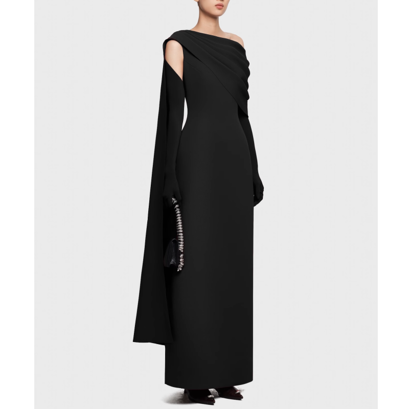 NAVCT Off-Shoulder Evening Dress Gown