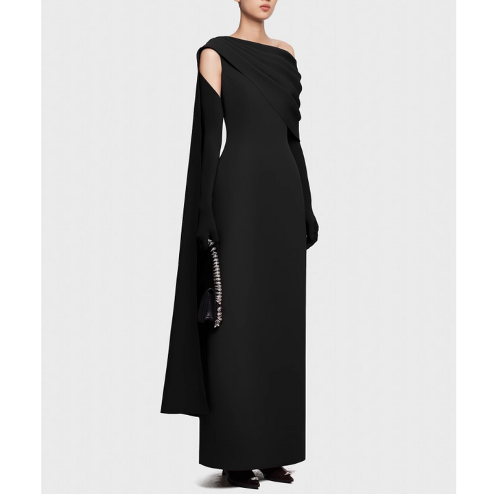 NAVCT Off-Shoulder Evening Dress Gown