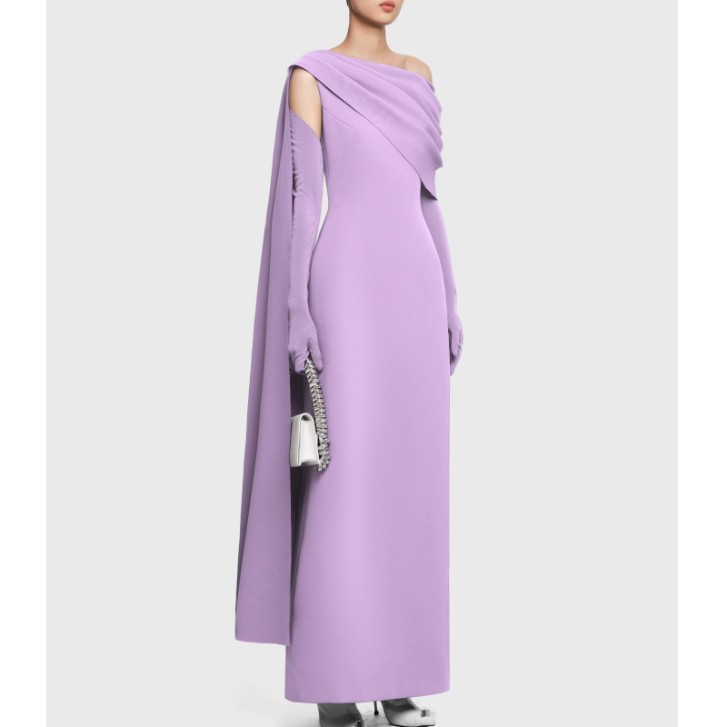NAVCT Off-Shoulder Evening Dress Gown