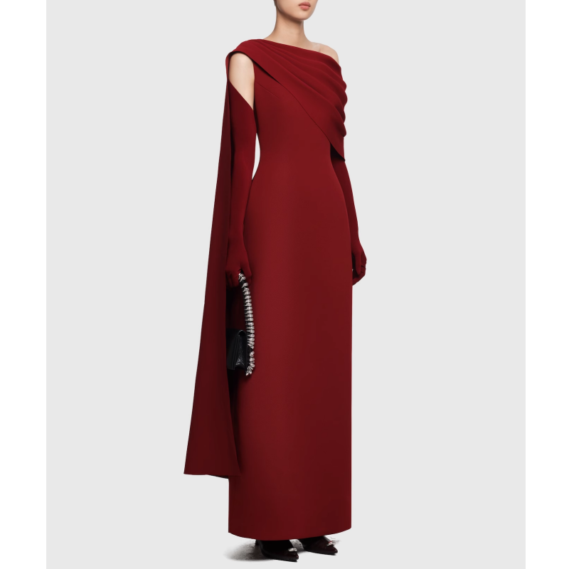 NAVCT Off-Shoulder Evening Dress Gown