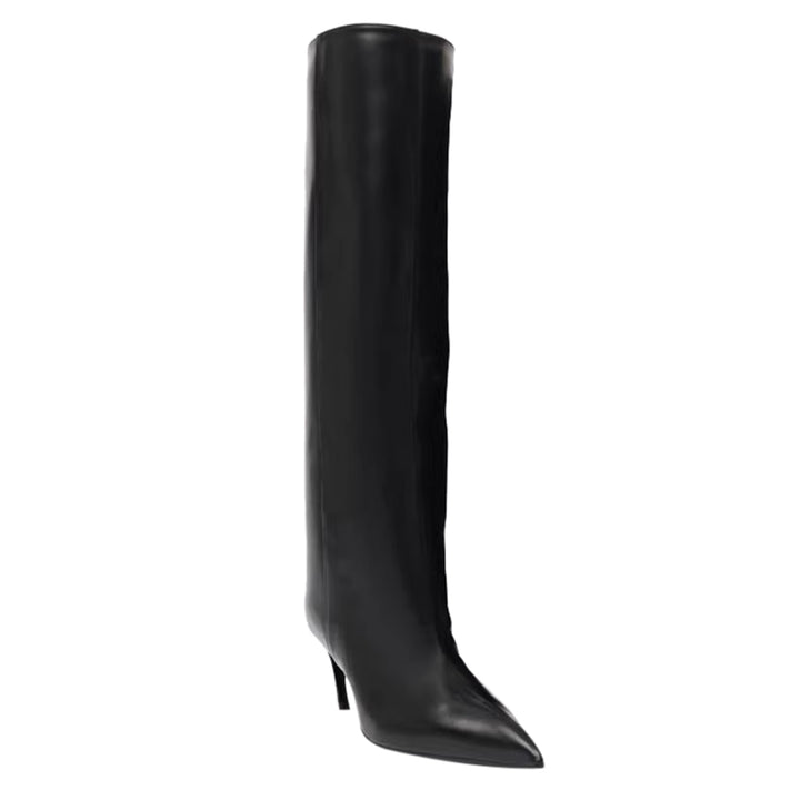 NEHRA Curved Heel Knee High Boots