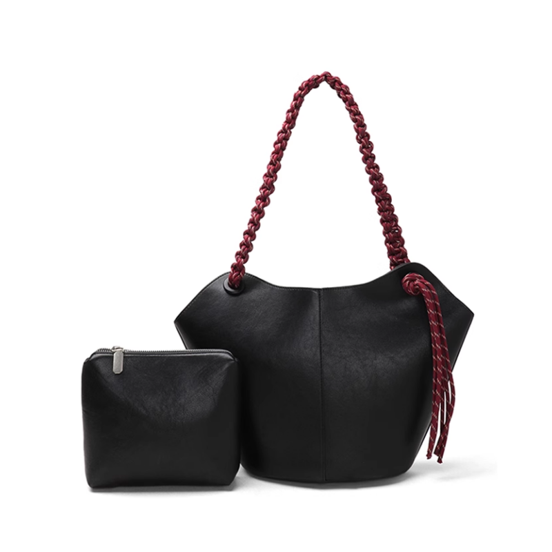 NEIDA Leather Bucket Bag