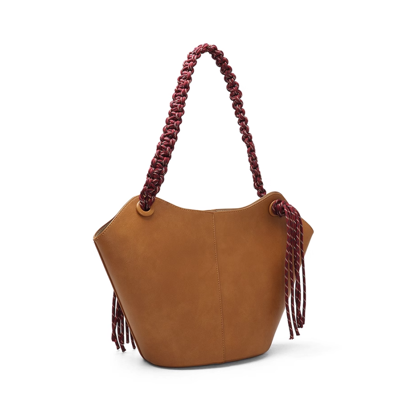 NEIDA Leather Bucket Bag