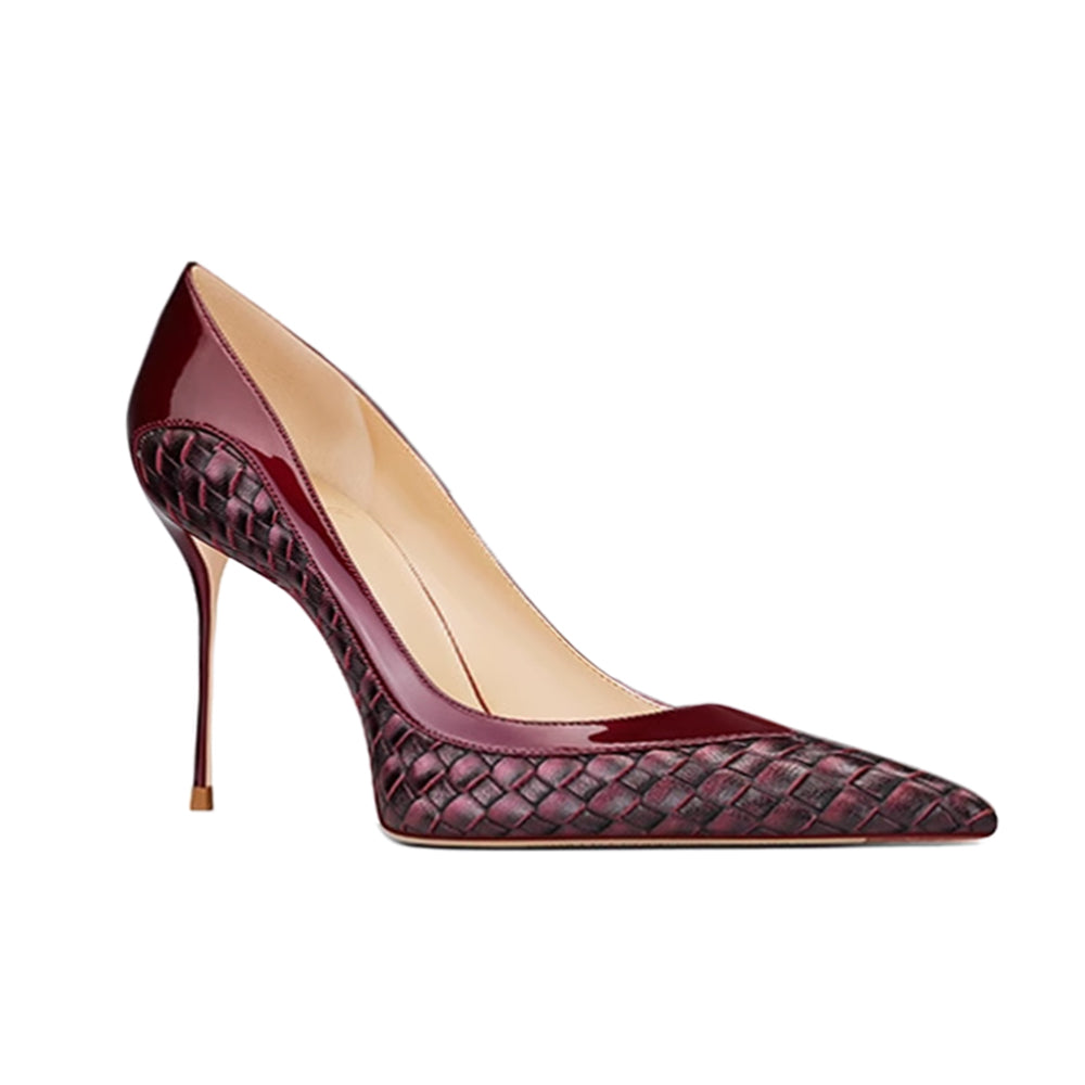 NETCU Braided Mid Heel Pumps - 8cm
