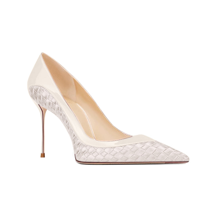 NETCU Braided Mid Heel Pumps - 8cm