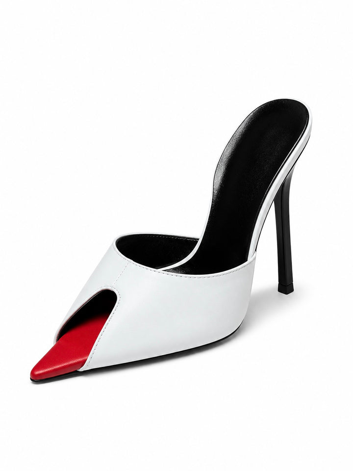 NOIR Rouge Blade Mule Heels