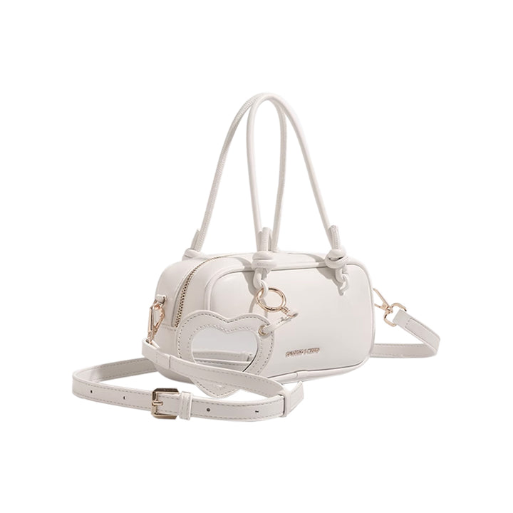 NOSHA Heart Detailed Leather Tote Bag