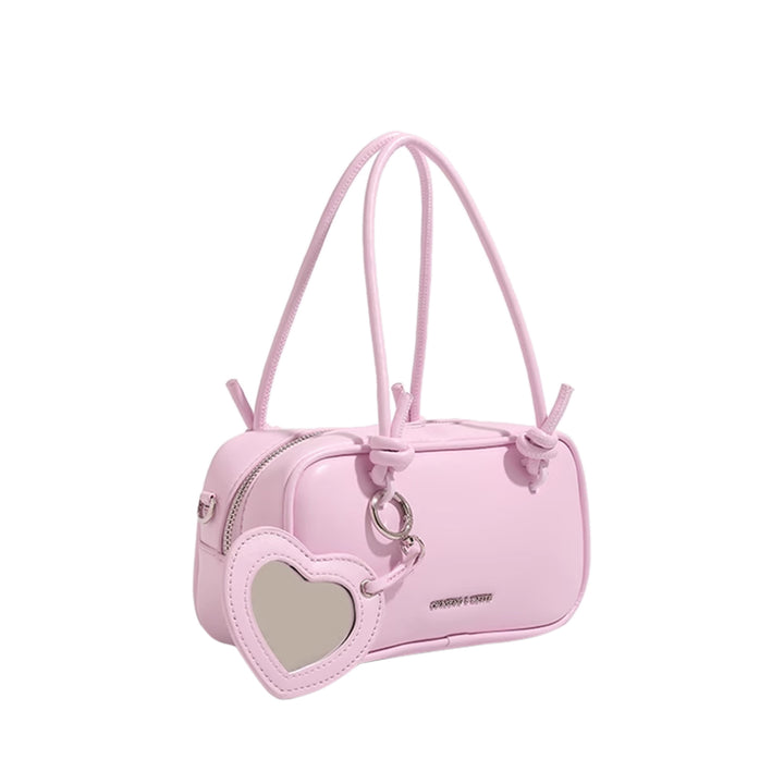 NOSHA Heart Detailed Leather Tote Bag