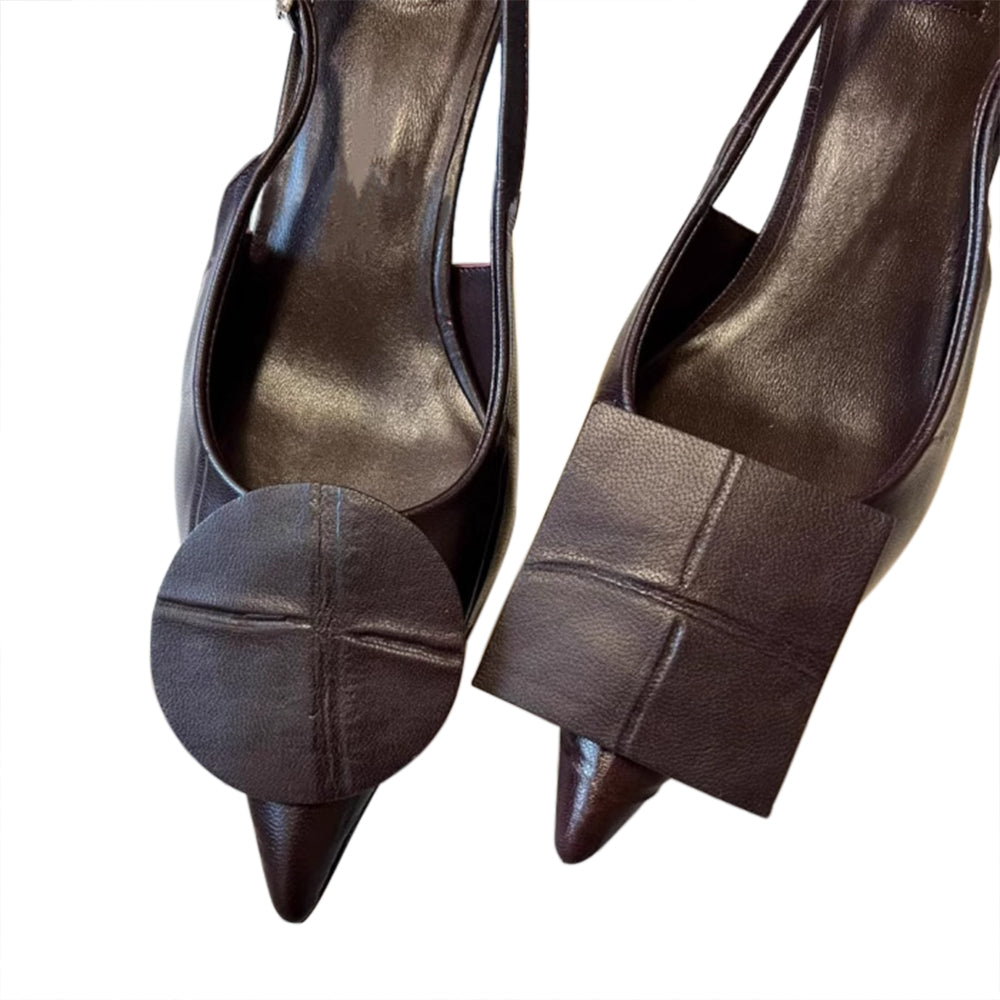 NOSKI Asymmetric Kitten Heel Sandals