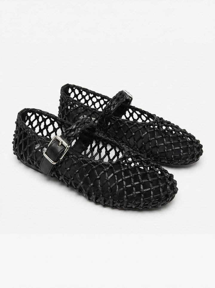 NOVIE MESH FLAT BALLET SHOES