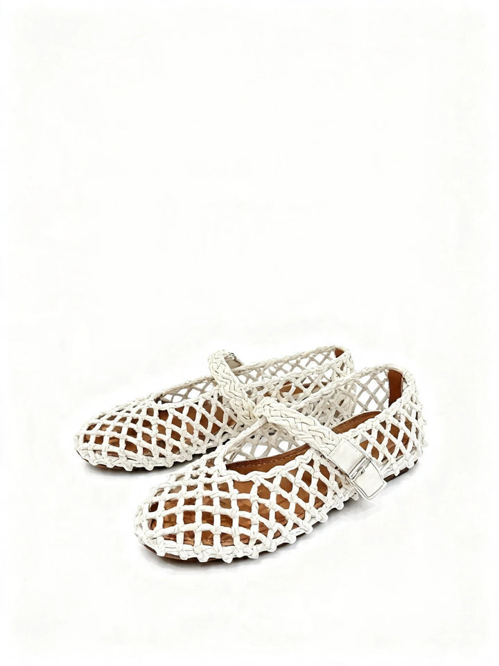 NOVIE MESH FLAT BALLET SHOES