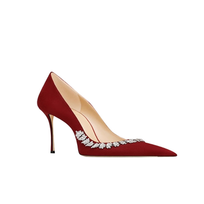 NOVKI  Diamante Mid Heel Pumps - 6cm