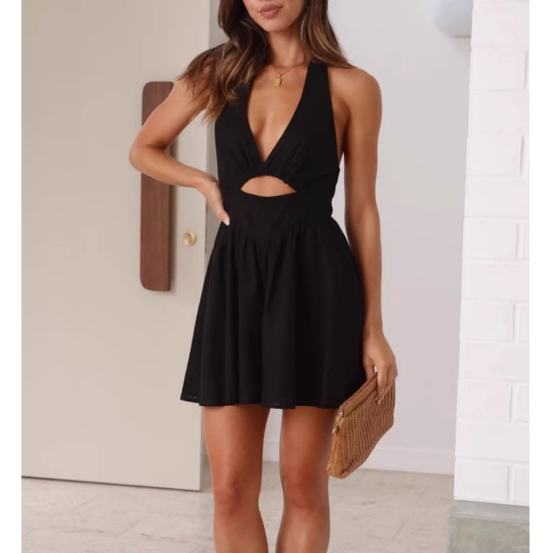 NOVTI Cut Out Mini Dress