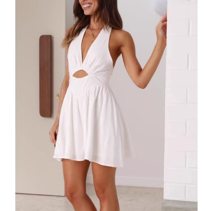 NOVTI Cut Out Mini Dress