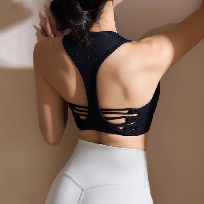 NUCKI Yoga Pilates Cut Out Fitted Sports Bra