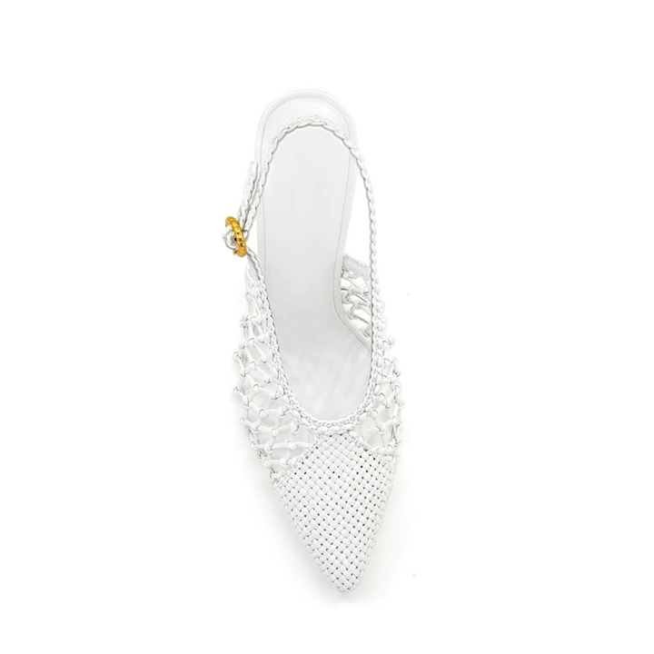 NULAI Cut Out Kitten Heel Sandals - 9.5cm