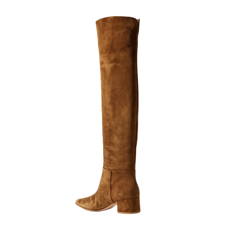 NUTCI Block Heel Over The Knee Boots