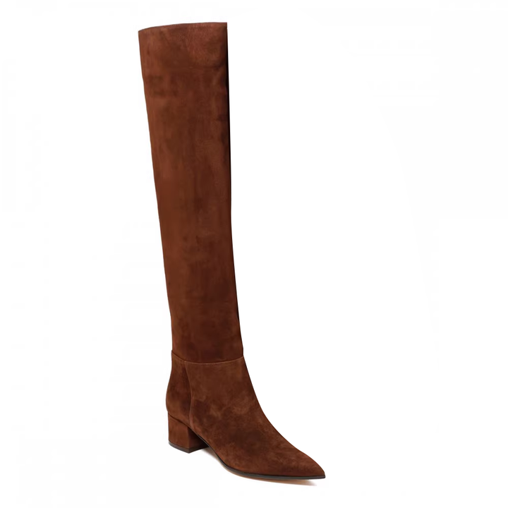 NUTCI Block Heel Over The Knee Boots