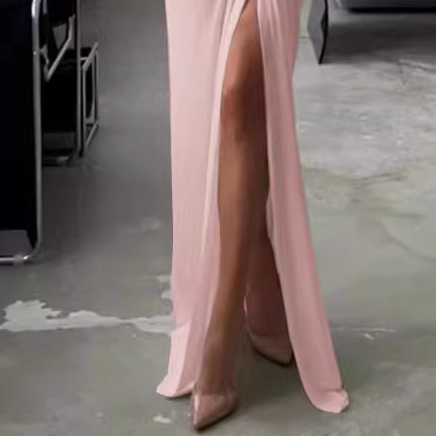 NVOHA Deep V Slip Evening Dress Gown