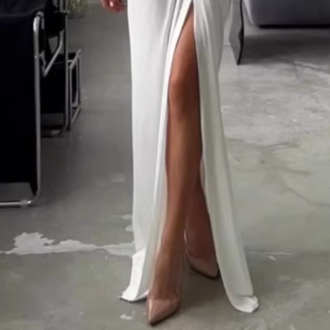 NVOHA Deep V Slip Evening Dress Gown