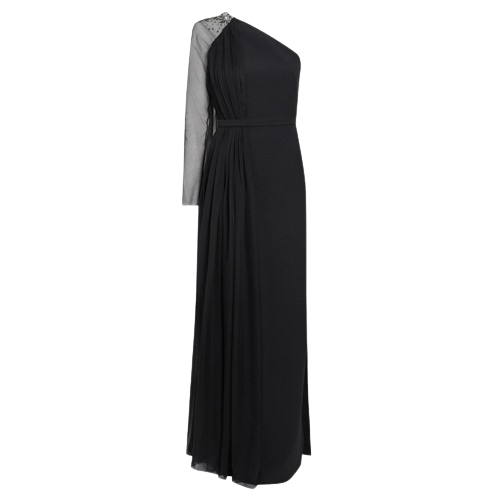 NVUCA One Shoulder Evening Dress Gown