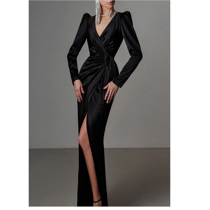 PESOL V Neck Slip Evening Dress Gown