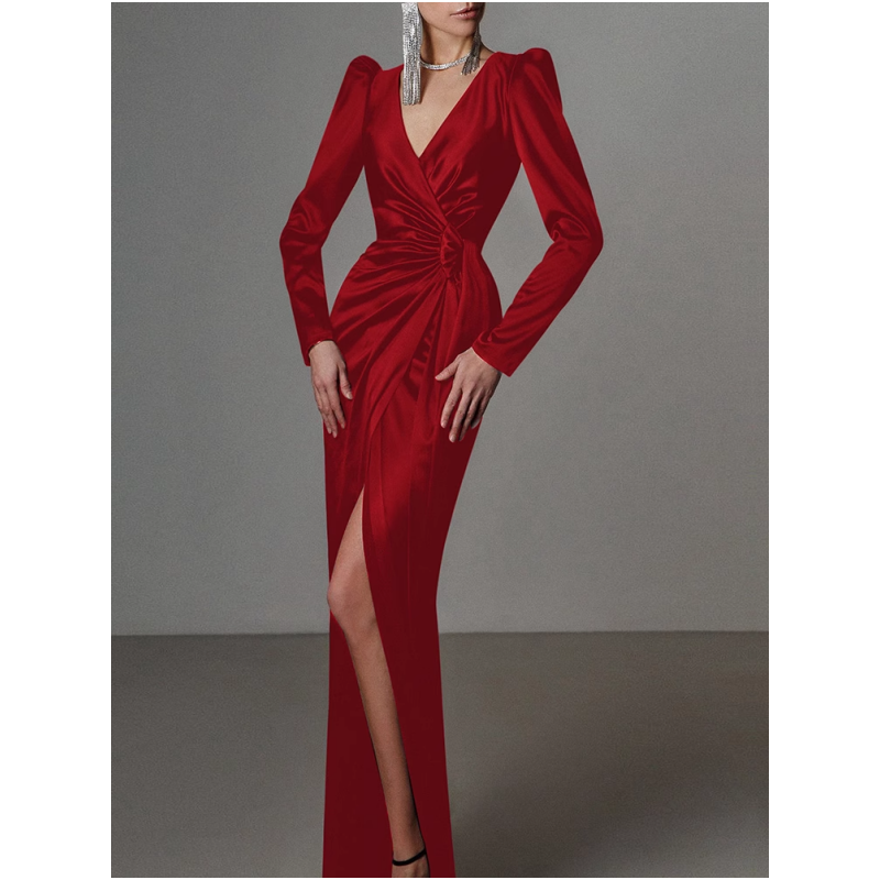 PESOL V Neck Slip Evening Dress Gown
