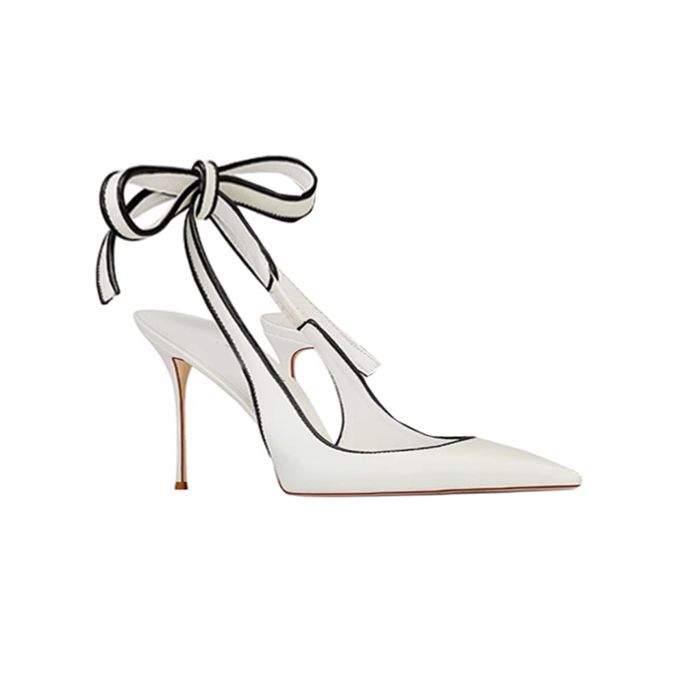 PESOR Lace Up Slingback Mid Heel Sandals - 6cm