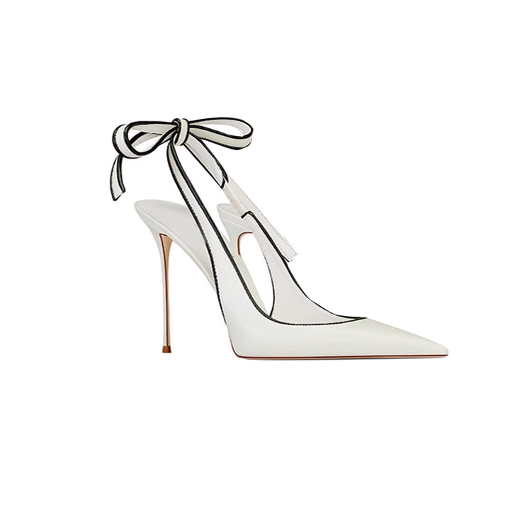 PESOR Lace Up Slingback Mid Heel Sandals - 8cm