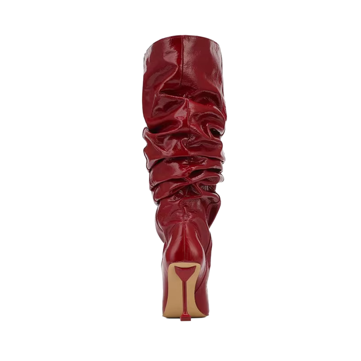 POEVA Stiletto Heel Knee High Boots
