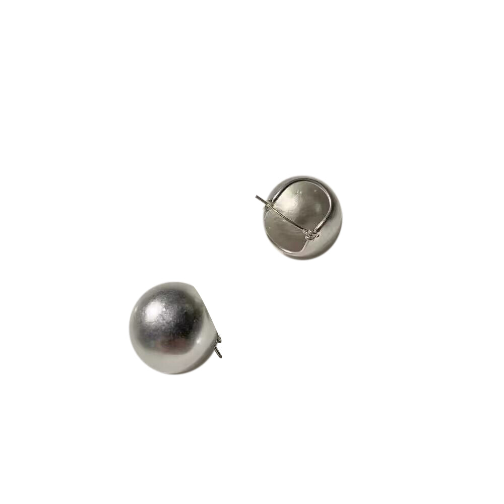 PRICA Metal Ball Ear Studs Earrings - Pair