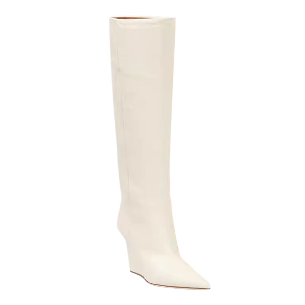 PUCEY Wedged Heel Knee High Boots