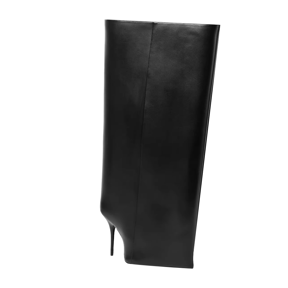 PUMRI Leather Knee High Boots