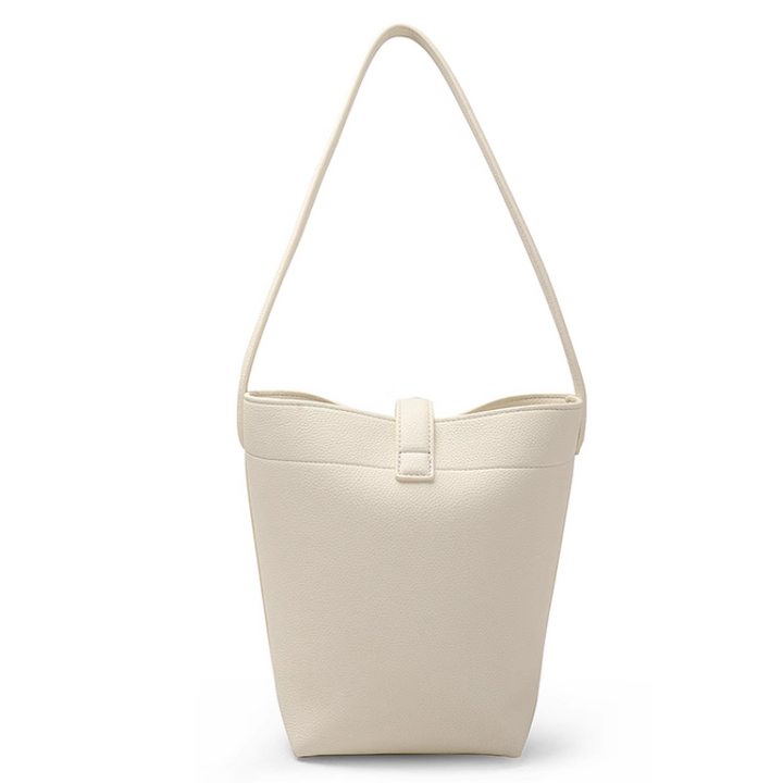 QAITV Metal Lock Bucket Bag