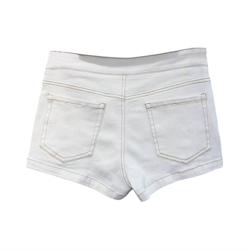 QEVRU Button Mini Skirt