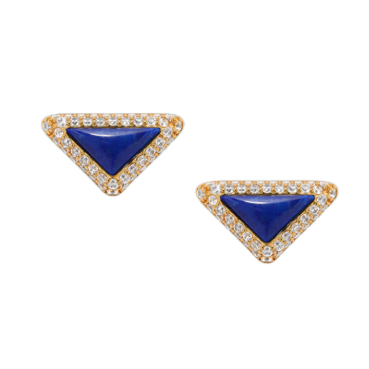RALUE Diamante Triangle Earrings - Pair