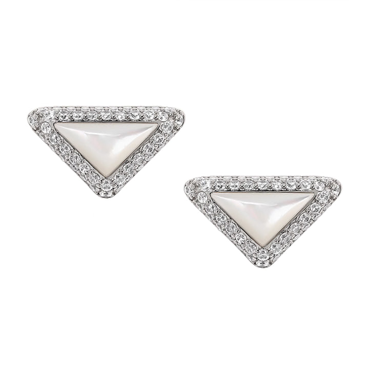 RALUE Diamante Triangle Earrings - Pair