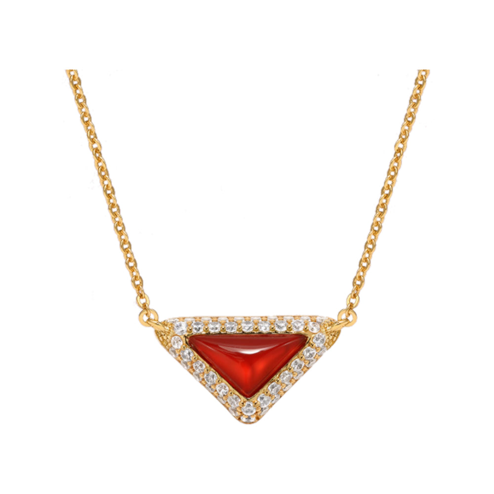 RALUE Diamante Triangle Necklace