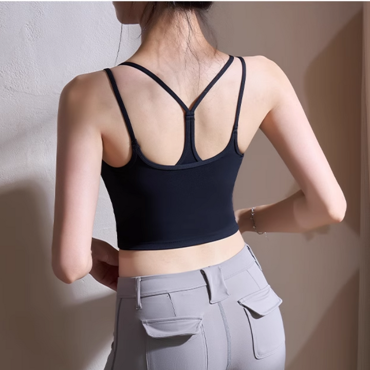 RAOCI Yoga Pilates Backless Fitted Sports Bra