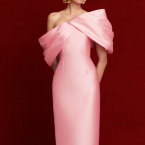RECCV Off-Shoulder Evening Dress Gown