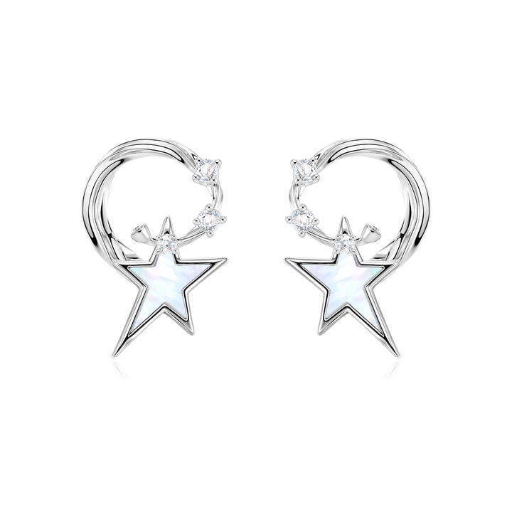 RELFA Diamante Star Earrings - Pair