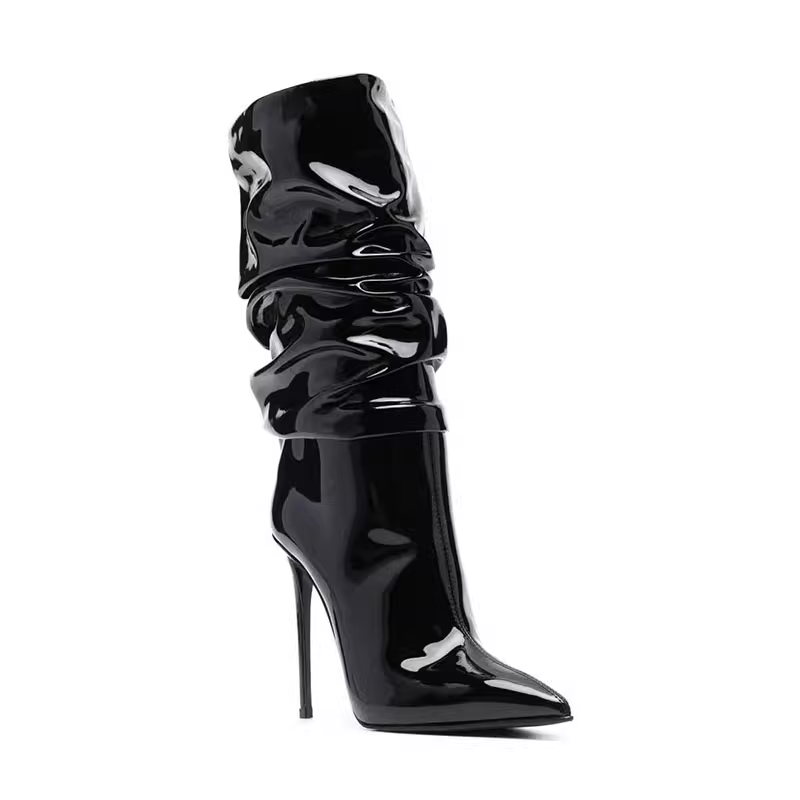 RETVA Stiletto High Heel Ankle Boots