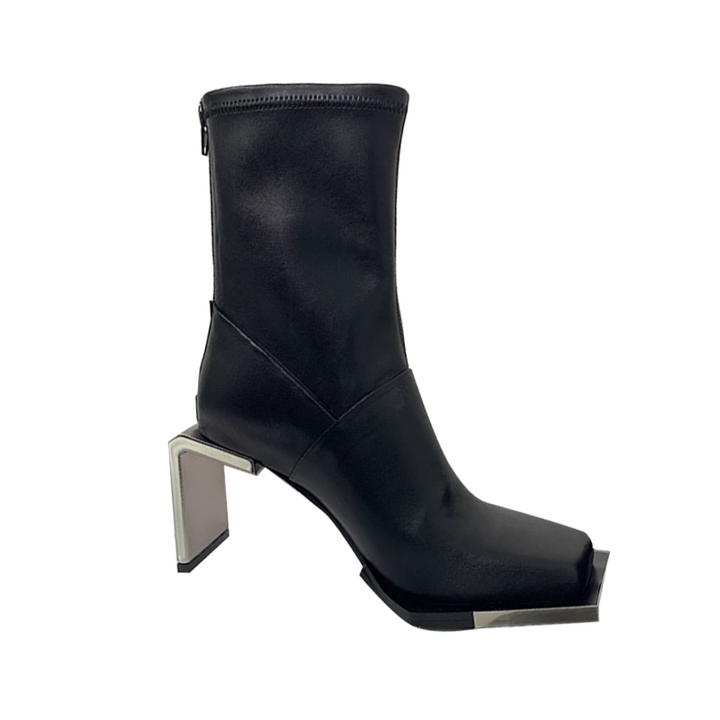 REVCU Metal-Plated Ankle Boots