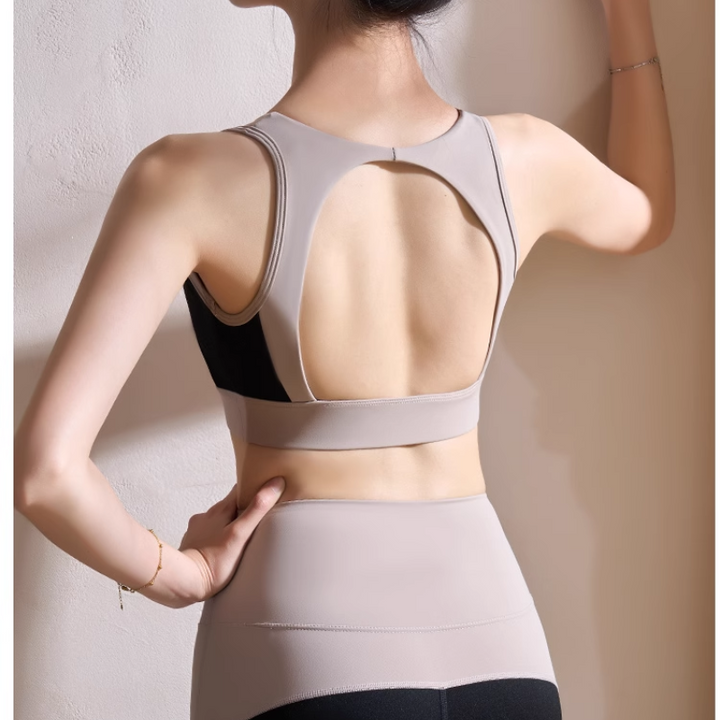 REVTI Yoga Pilates Bi-Color Fitted Sports Bra