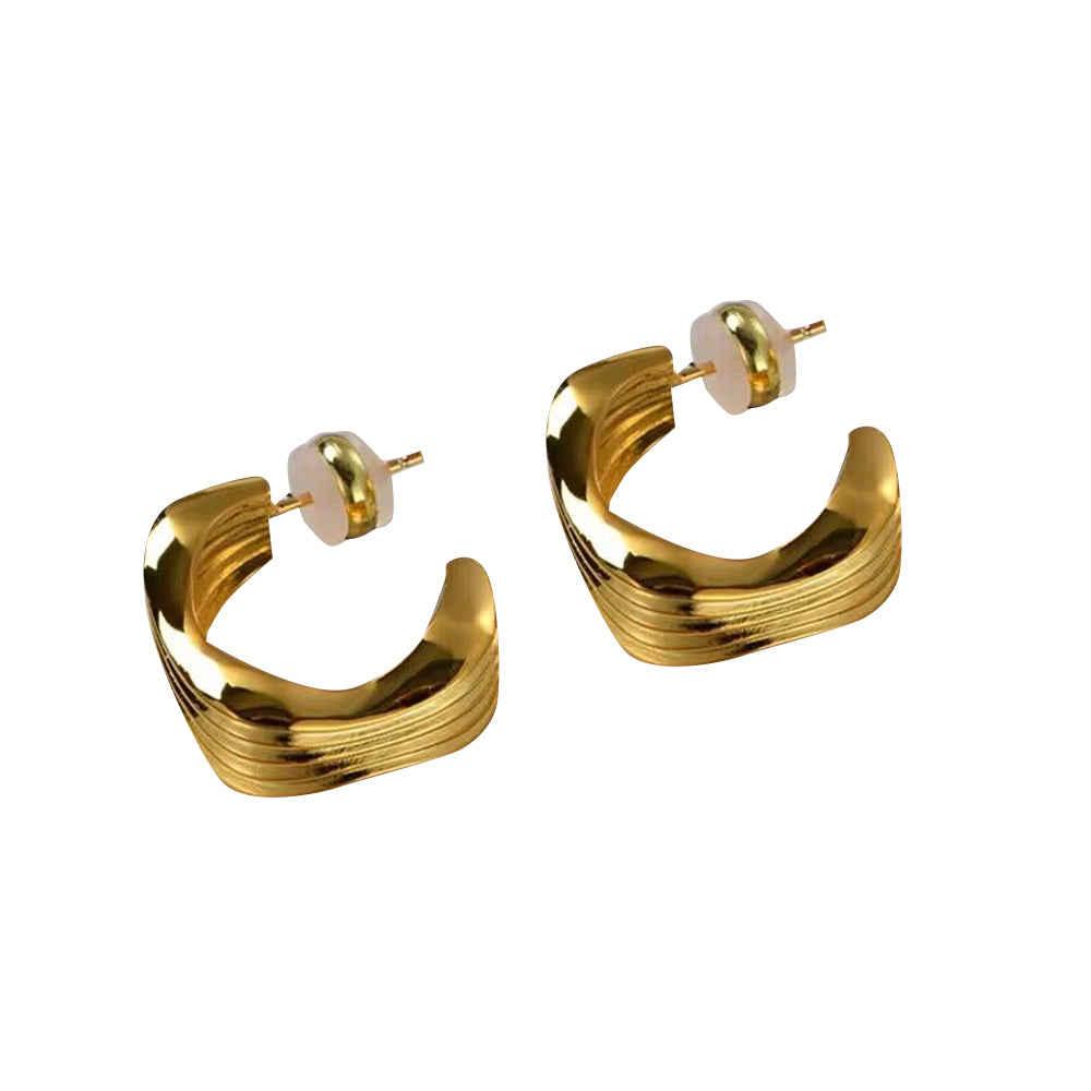 RIEVA Basic Metal Earrings - Pair