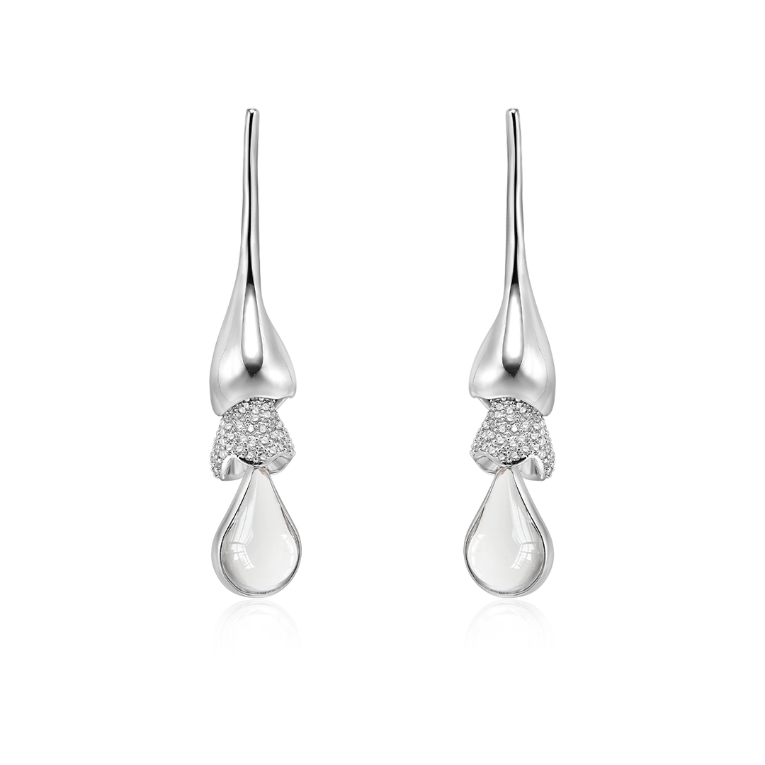 RINAU Diamante Long Earrings - Pair