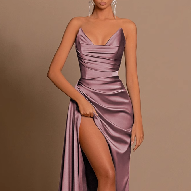 RLIME Slip Evening Dress Gown