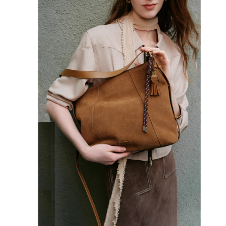 RNLAS Suede Tote Bag