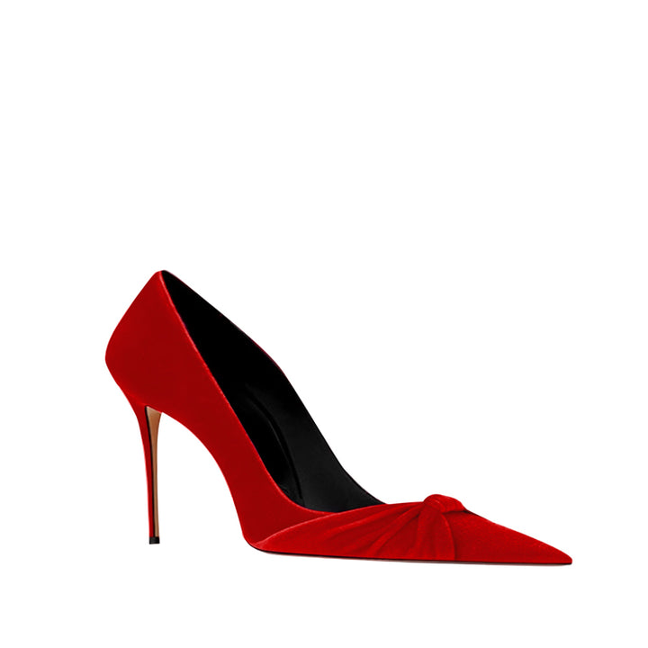 ROBIV Fold Detailed Mid Heel Pumps - 6cm