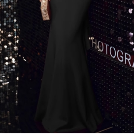 ROFFE Ruffled Hem Evening Dress Gown